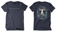 Dark Blue Objects in Motion Tee