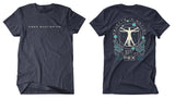 Dark Blue Objects in Motion Tee