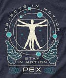 Dark Blue Objects in Motion Tee